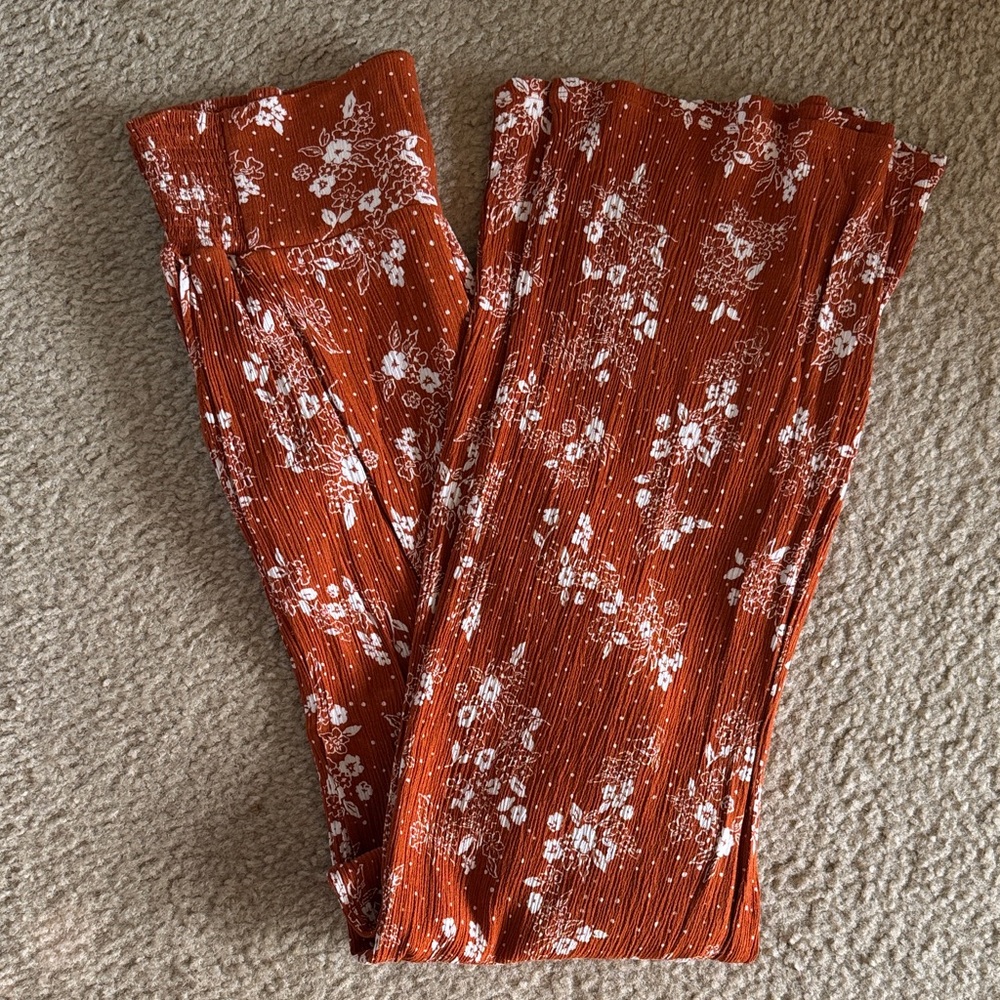Floral Wide-Leg Pants